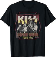 KISS - Love Gun Tour 1977 T-Shirt : Affiliate Product | CFF Radio