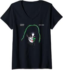 Womens KISS - 1978 Peter Criss V-Neck T-Shirt Women : Affiliate Product | CFF Radio