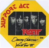 RATT - Dancing Undercover (1987 Tour Backstage Pass Yellow) : Affiliate Product | CFF Radio