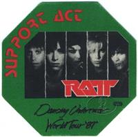 RATT - Dancing Undercover (1987 Tour Backstage Pass Green) : Affiliate Product | CFF Radio