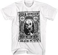 Five Finger Death Punch American Capitalist Mens White Short Sleeve T Shirt Heavy Metal Graphic Tees : Affiliate Product | CFF Radio
