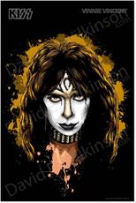The Wilkinson Gallery KISS Vinnie Vincent Large Format Art Giclee - Vintage Design : Affiliate Product | CFF Radio