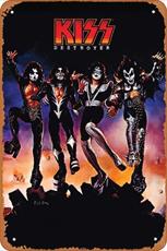 Kiss Destroyer – Poster | Canvas Wall Art Print Vintage Metal Tin Sign Poster Retro Garage Yard Home Cafe Bar Club Hotel Wall Decoration Stickers Signs 8x12Inch : Affiliate Product | CFF Radio