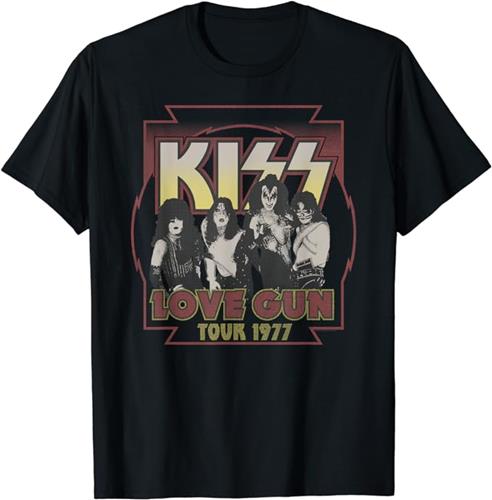 KISS - Love Gun Tour 1977 T-Shirt : Amazon Product Link | CFF Radio