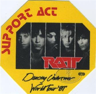 RATT - Dancing Undercover (1987 Tour Backstage Pass Yellow) : Amazon Product Link | CFF Radio