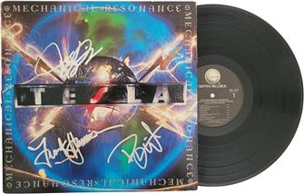 Tesla - Mechanical Resonance Signed Album Cover COA : Amazon Product Link | CFF Radio