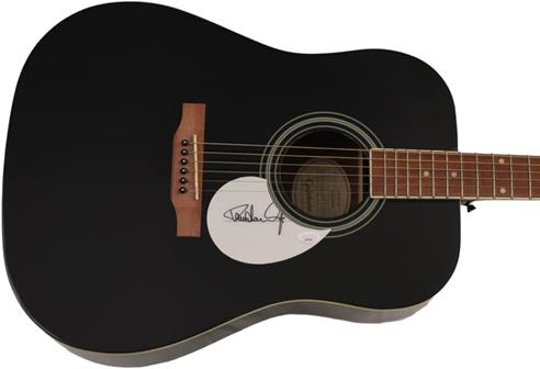 PAUL STANLEY SIGNED AUTOGRAPH FULL SIZE GIBSON EPIPHONE ACOUSTIC GUITAR W/ JAMES SPENCE AUTHENTICATION JSA COA : Amazon Product Link | CFF Radio