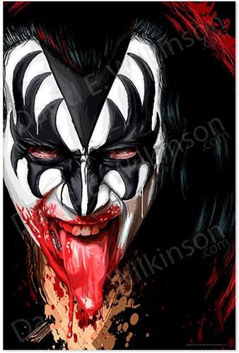 The Wilkinson Gallery KISS Gene Simmons Large Format Art Giclee - Modern Design : Amazon Product Link | CFF Radio