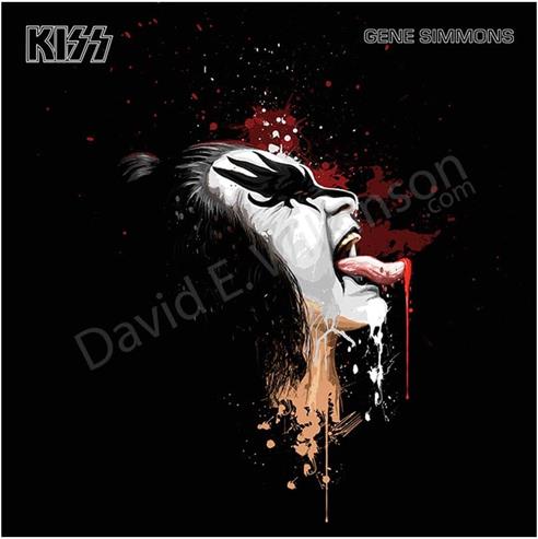 Gene Simmons of KISS [Modern Version] Art Giclee' by David E. Wilkinson : Amazon Product Link | CFF Radio