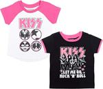 KISS Rock Band Girls 2 Pack Graphic Short Sleeve T-Shirt : Amazon Product Link | CFF Radio