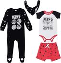 KISS Rock Band Baby Boys 4 Piece Layette Set: Bodysuit Coverall Shorts Bib : Amazon Product Link | CFF Radio