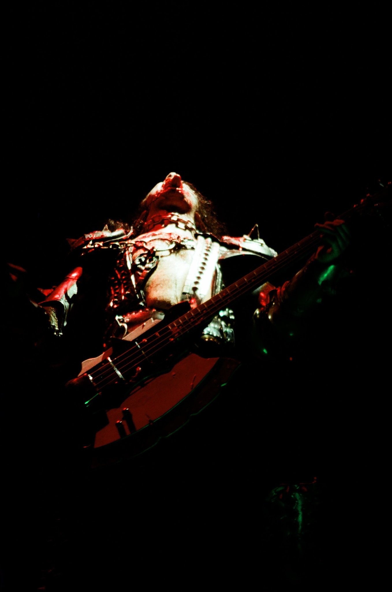 Gene Simmons head back spitting blood live at the Cobo Hall 1983
 : Concert Image | CFF Radio